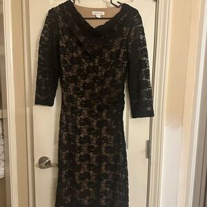 Cold water creek Black Lace Dress